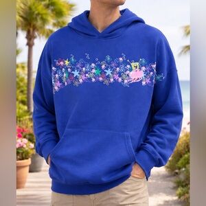 Nickelodeon Blue Hoodie with Patrick Star Design Size Large NWT